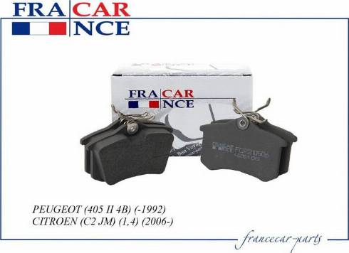 Francecar FCR210501 - Bremžu uzliku kompl., Disku bremzes autodraugiem.lv
