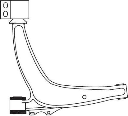 FRAP F4445 - Neatkarīgās balstiekārtas svira, Riteņa piekare autodraugiem.lv