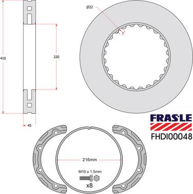 FRAS-LE FHDI00048 - Bremžu diski autodraugiem.lv