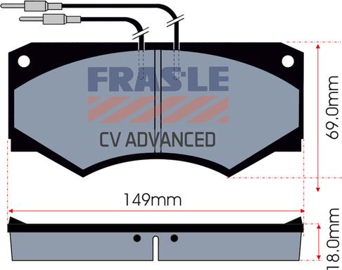 FRAS-LE PD/150-A-CV - Bremžu uzliku kompl., Disku bremzes autodraugiem.lv