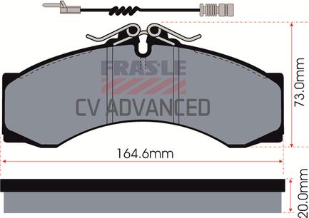 FRAS-LE PD/111-A-CV - Bremžu uzliku kompl., Disku bremzes autodraugiem.lv