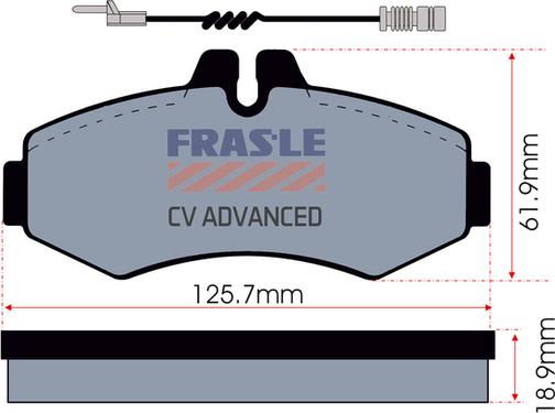 FRAS-LE PD/118-A-CV - Bremžu uzliku kompl., Disku bremzes autodraugiem.lv