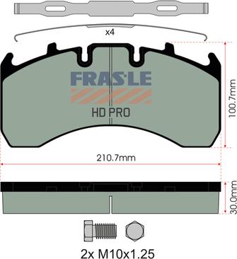 FRAS-LE PD/130-K019-HD - Bremžu uzliku kompl., Disku bremzes autodraugiem.lv