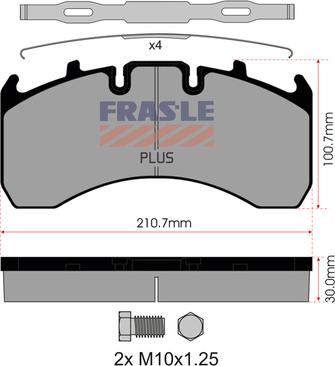 FRAS-LE PD/130-K019-PLUS - Bremžu uzliku kompl., Disku bremzes autodraugiem.lv