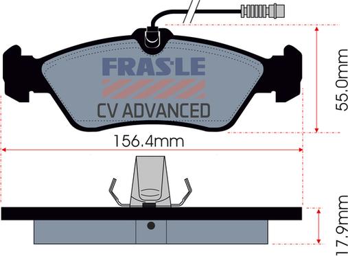 FRAS-LE PD/341-A-CV - Bremžu uzliku kompl., Disku bremzes autodraugiem.lv