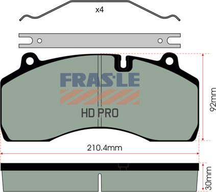 FRAS-LE PD/209-HD - Bremžu uzliku kompl., Disku bremzes autodraugiem.lv