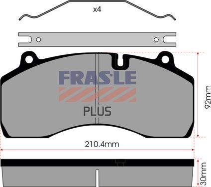 FRAS-LE PD/209-PLUS - Bremžu uzliku kompl., Disku bremzes autodraugiem.lv