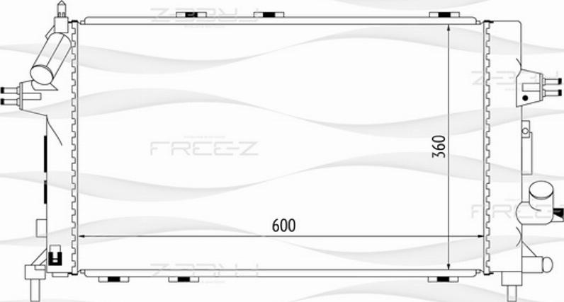 FREE-Z KK0162 - Radiators, Motora dzesēšanas sistēma autodraugiem.lv