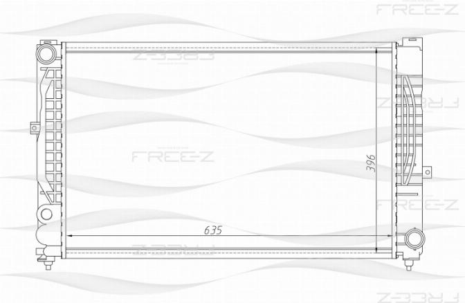 FREE-Z KK0115 - Radiators, Motora dzesēšanas sistēma autodraugiem.lv