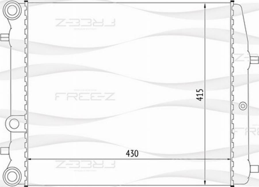 FREE-Z KK0189 - Radiators, Motora dzesēšanas sistēma autodraugiem.lv