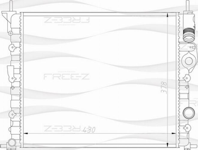 FREE-Z KK0186 - Radiators, Motora dzesēšanas sistēma autodraugiem.lv