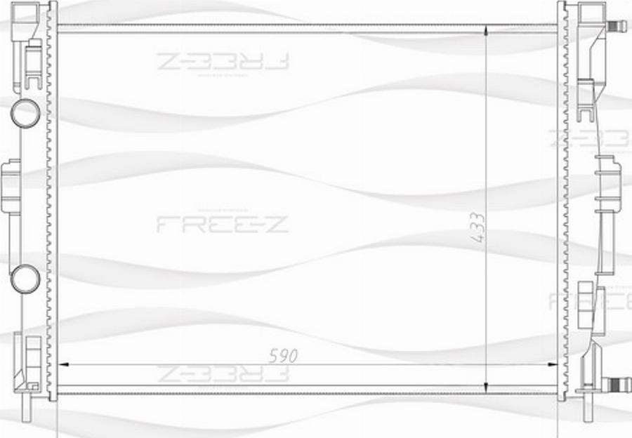 FREE-Z KK0182 - Radiators, Motora dzesēšanas sistēma autodraugiem.lv