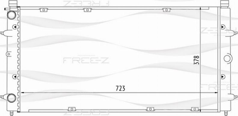 FREE-Z KK0203 - Radiators, Motora dzesēšanas sistēma autodraugiem.lv