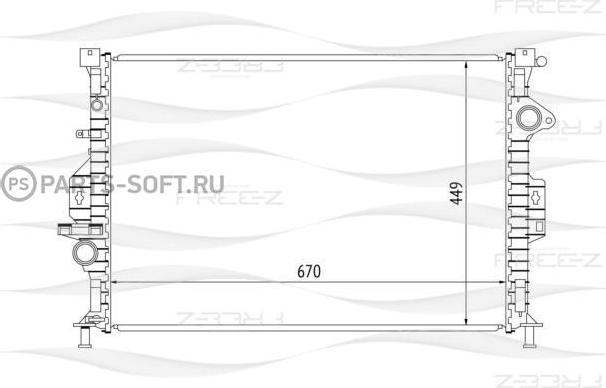 FREE-Z KK0215 - Radiators, Motora dzesēšanas sistēma autodraugiem.lv