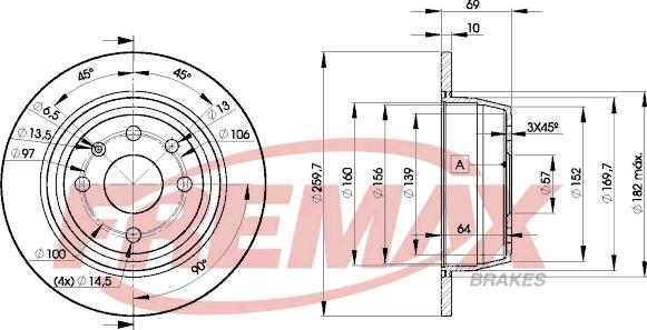 FREMAX BD-9041 - Bremžu diski autodraugiem.lv