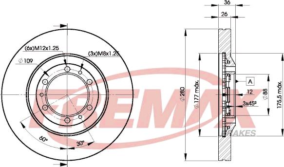 FREMAX BD-9050 - Bremžu diski autodraugiem.lv