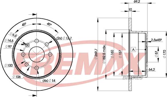 FREMAX BD-9209 - Bremžu diski autodraugiem.lv