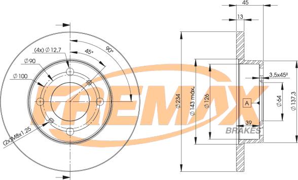 FREMAX BD-9280 - Bremžu diski autodraugiem.lv