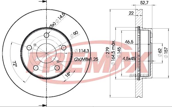 FREMAX BD-4407 - Bremžu diski autodraugiem.lv