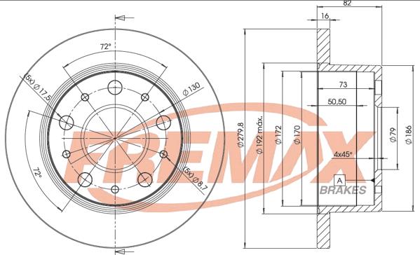 FREMAX BD-4696 - Bremžu diski autodraugiem.lv