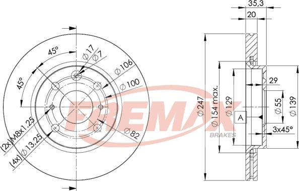 FREMAX BD-4700 - Bremžu diski autodraugiem.lv