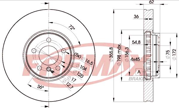 FREMAX BD-5684 - Bremžu diski autodraugiem.lv