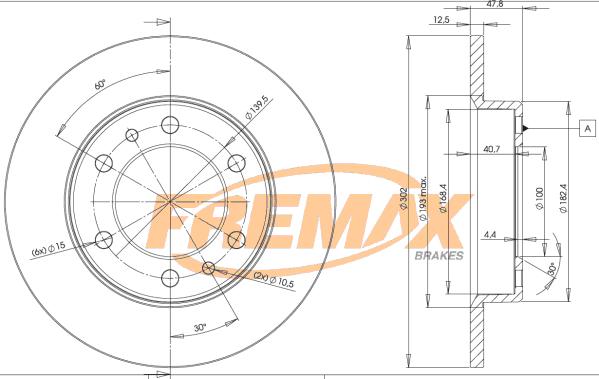 FREMAX BD-5070 - Bremžu diski autodraugiem.lv