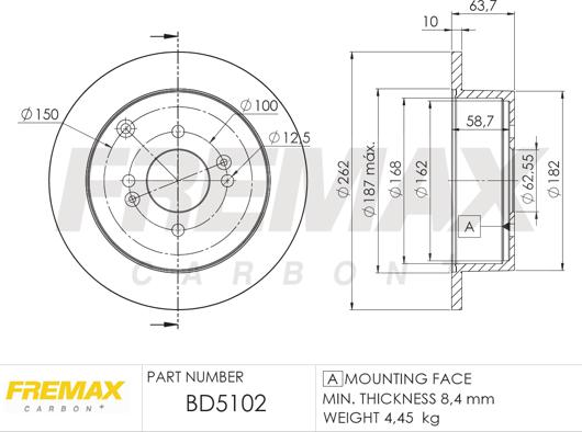 FREMAX BD-5102 - Bremžu diski autodraugiem.lv