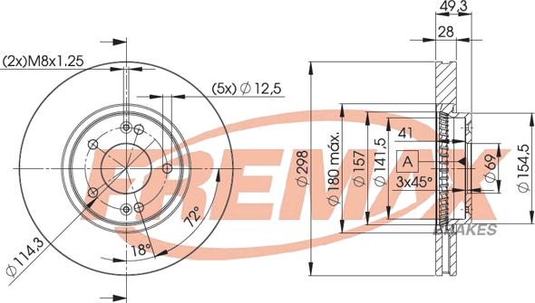 FREMAX BD-5107 - Bremžu diski autodraugiem.lv