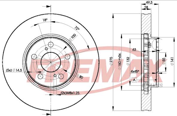 FREMAX BD-0600 - Bremžu diski autodraugiem.lv