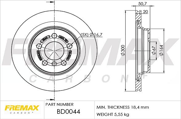 FREMAX BD-0044 - Bremžu diski autodraugiem.lv