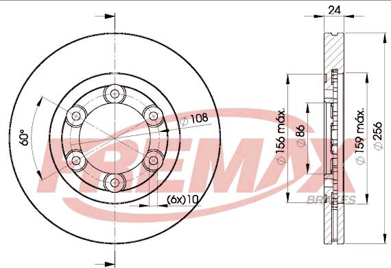 FREMAX BD-0007 - Bremžu diski autodraugiem.lv