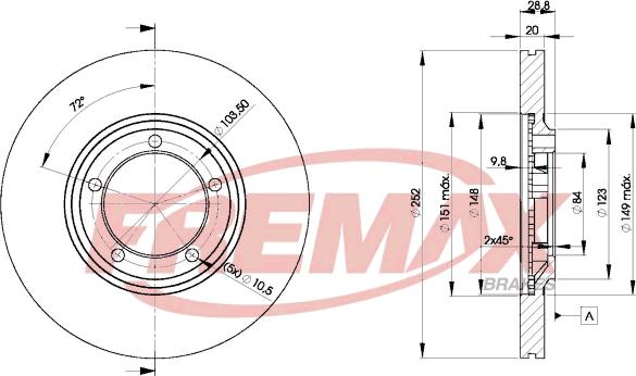 FREMAX BD-0100 - Bremžu diski autodraugiem.lv