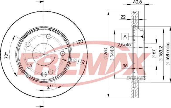 FREMAX BD-0113 - Bremžu diski autodraugiem.lv