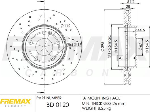 FREMAX BD-0120 - Bremžu diski autodraugiem.lv