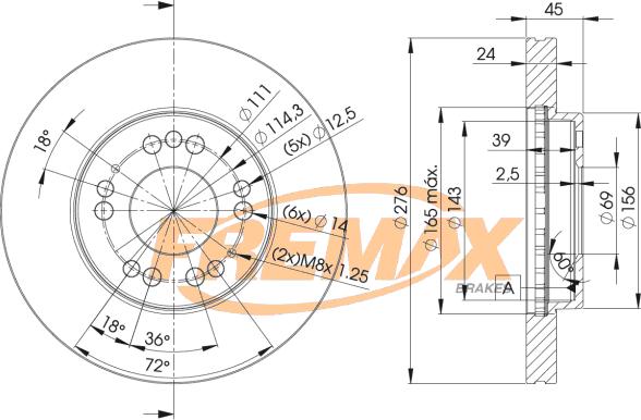 FREMAX BD-1002 - Bremžu diski autodraugiem.lv