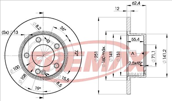 FREMAX BD-1796 - Bremžu diski autodraugiem.lv