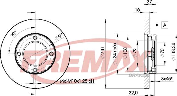 FREMAX BD-8702 - Bremžu diski autodraugiem.lv