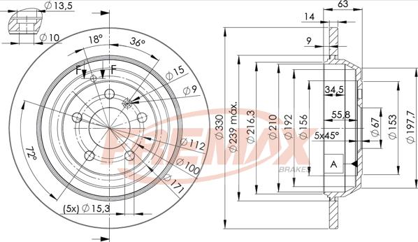 FREMAX BD-3508 - Bremžu diski autodraugiem.lv