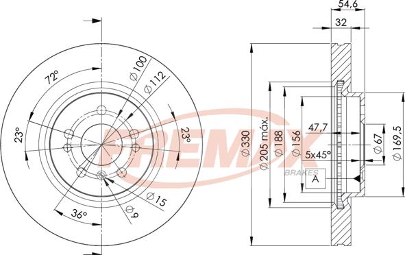 FREMAX BD-3507 - Bremžu diski autodraugiem.lv