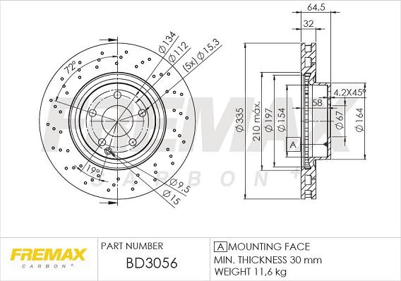 FREMAX BD-3056 - Bremžu diski autodraugiem.lv