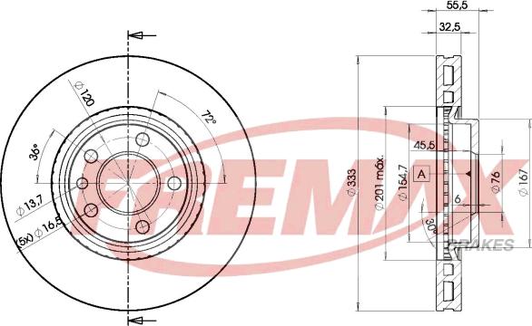 FREMAX BD-3020 - Bremžu diski autodraugiem.lv