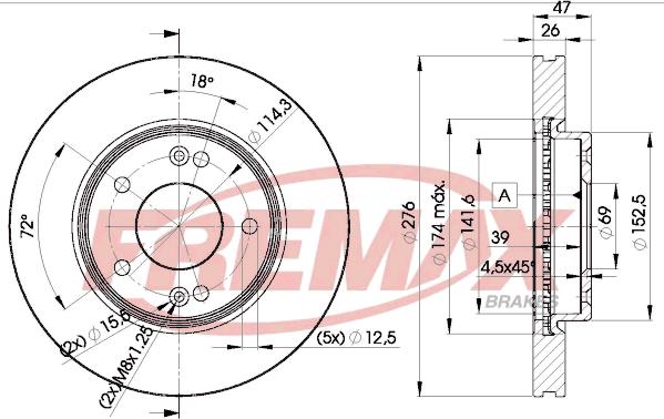 FREMAX BD-3290 - Bremžu diski autodraugiem.lv