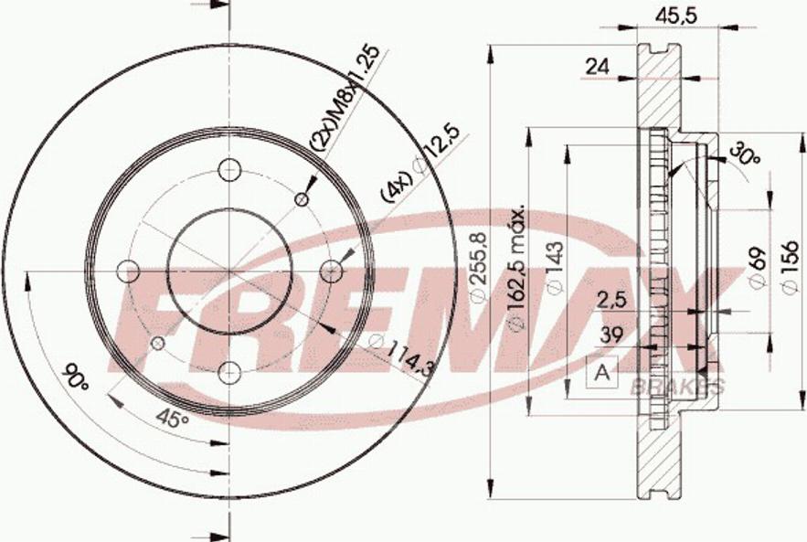 FREMAX BD2926 - Bremžu diski autodraugiem.lv