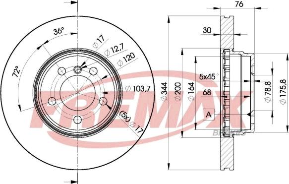 FREMAX BD-2207 - Bremžu diski autodraugiem.lv