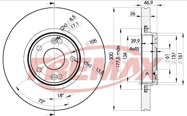 FREMAX BD-2235 - Bremžu diski autodraugiem.lv