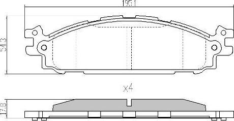 FORD EU2Z-2V001-D - Bremžu uzliku kompl., Disku bremzes autodraugiem.lv