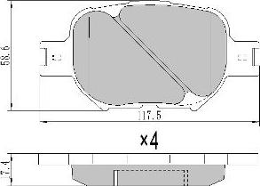 FREMAX FBP-1544 - Bremžu uzliku kompl., Disku bremzes autodraugiem.lv