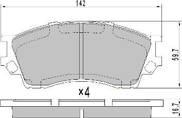 FREMAX FBP-1760 - Bremžu uzliku kompl., Disku bremzes autodraugiem.lv