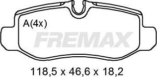 FREMAX FBP-2010 - Bremžu uzliku kompl., Disku bremzes autodraugiem.lv